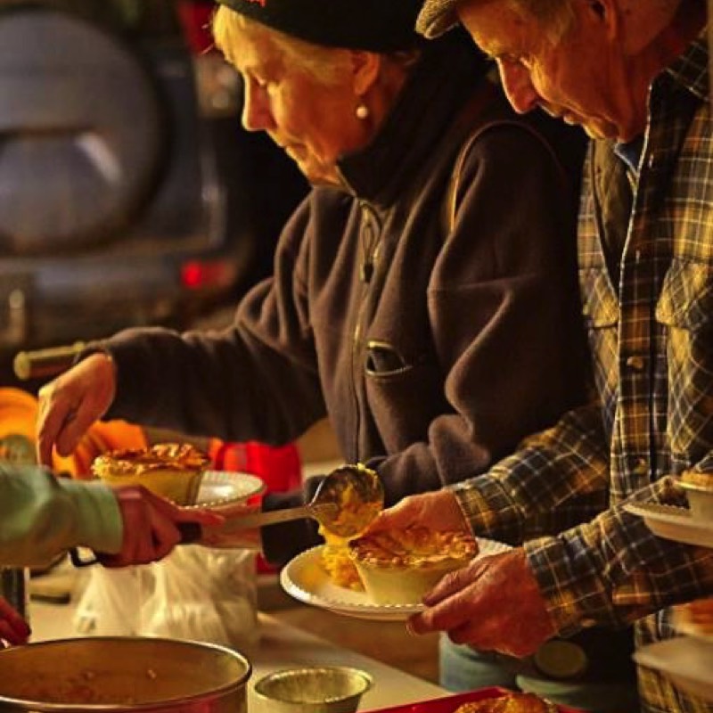 Into the 3 course meal on site