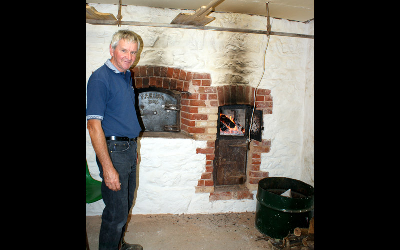 Ian got the fire going at last