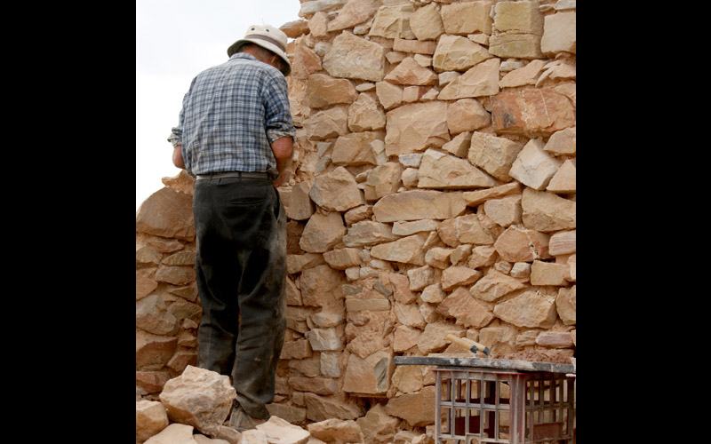An awful lot of re-pointing yet to be done here