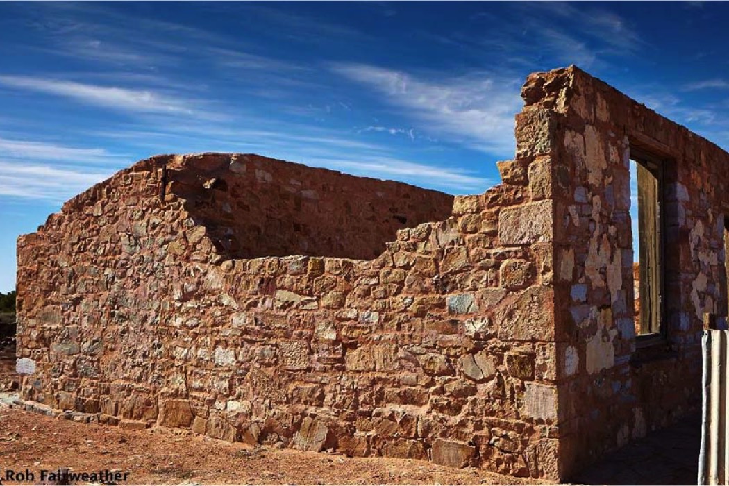 Robert Moffatts house at the end of the 2012 project work period