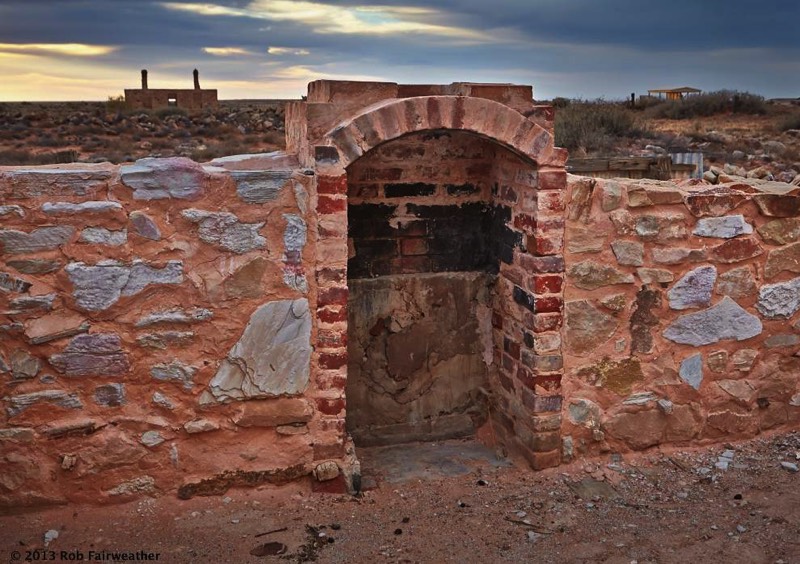 Eastern wall of Moffatts house