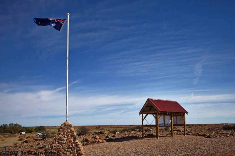 The Farina ANZAC memorial site which overlooks the camping and van site