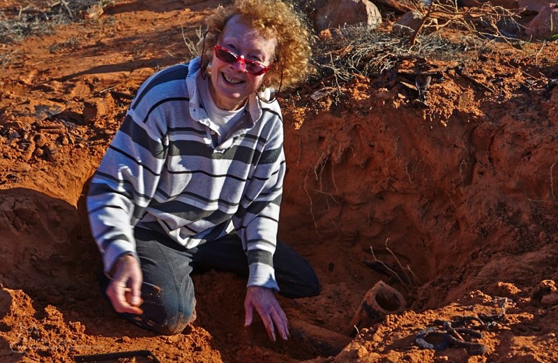 Colynette Patrick loves digging for "treasure"