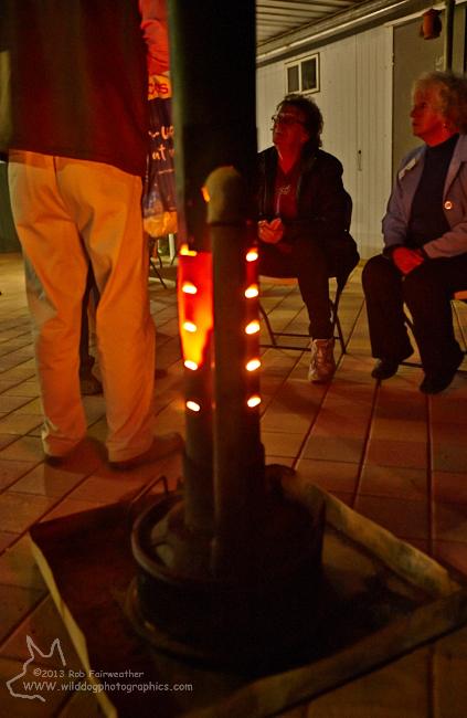 Final dinner at Farina - the home made heater was HOT