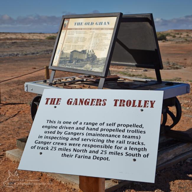 Self propelled gangers trolly display installed