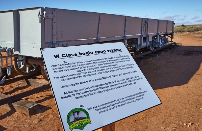 Storyboard erected for the W type waggon