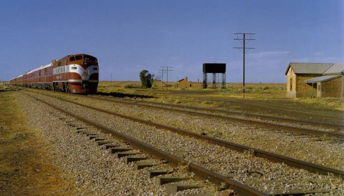 The Australian Rail History Society tour in Farina in 1964