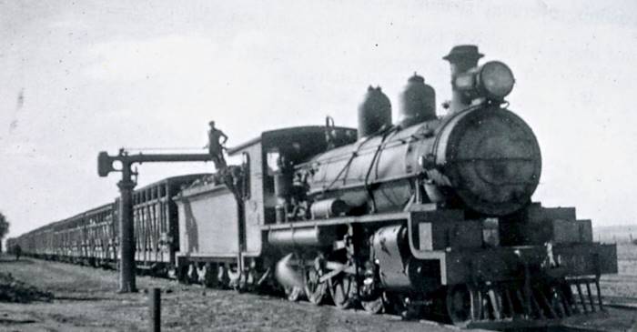 Taking water at Farina