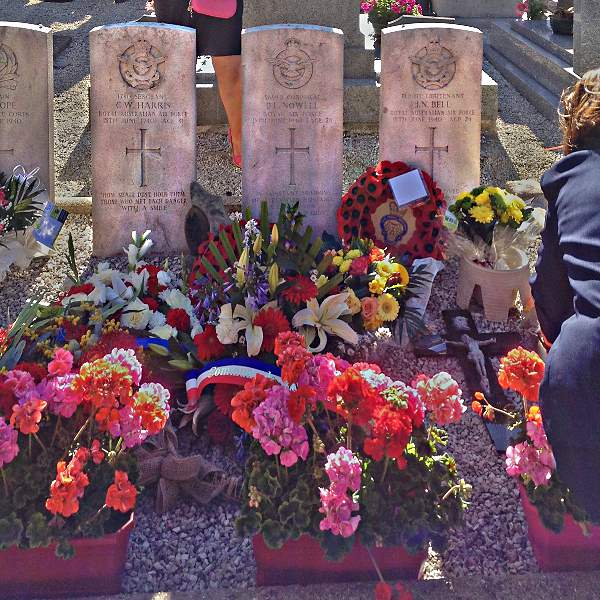 Bells headstone is on the right